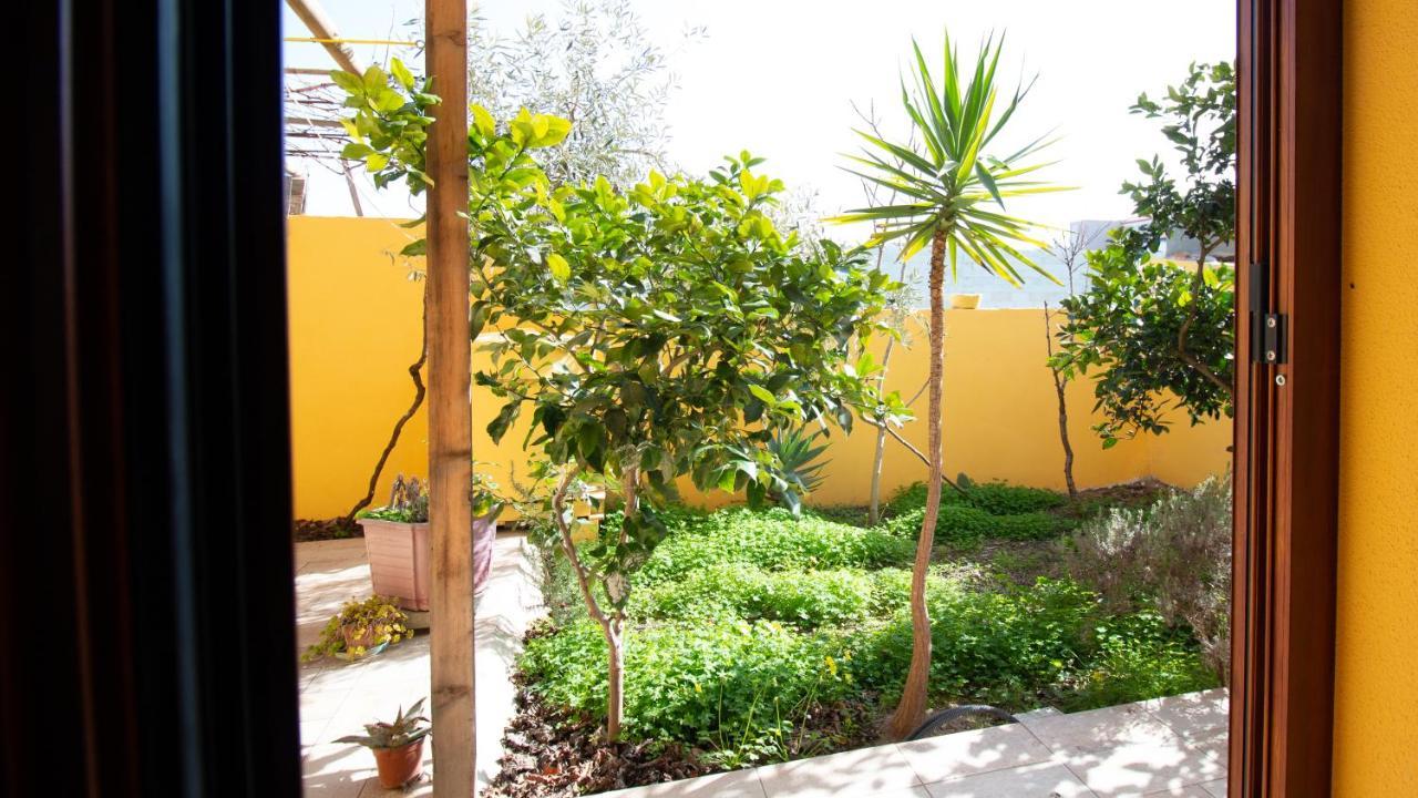 Yellow House-Villetta Con Giardino 奥里斯塔诺 外观 照片